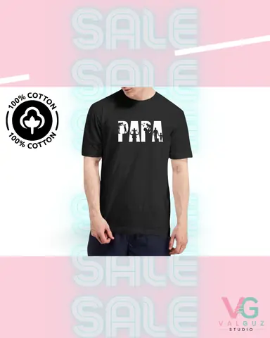 Remera Manga corta - Papá 100% Algodón