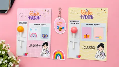 Marcapáginas + resaltador de textos maestra