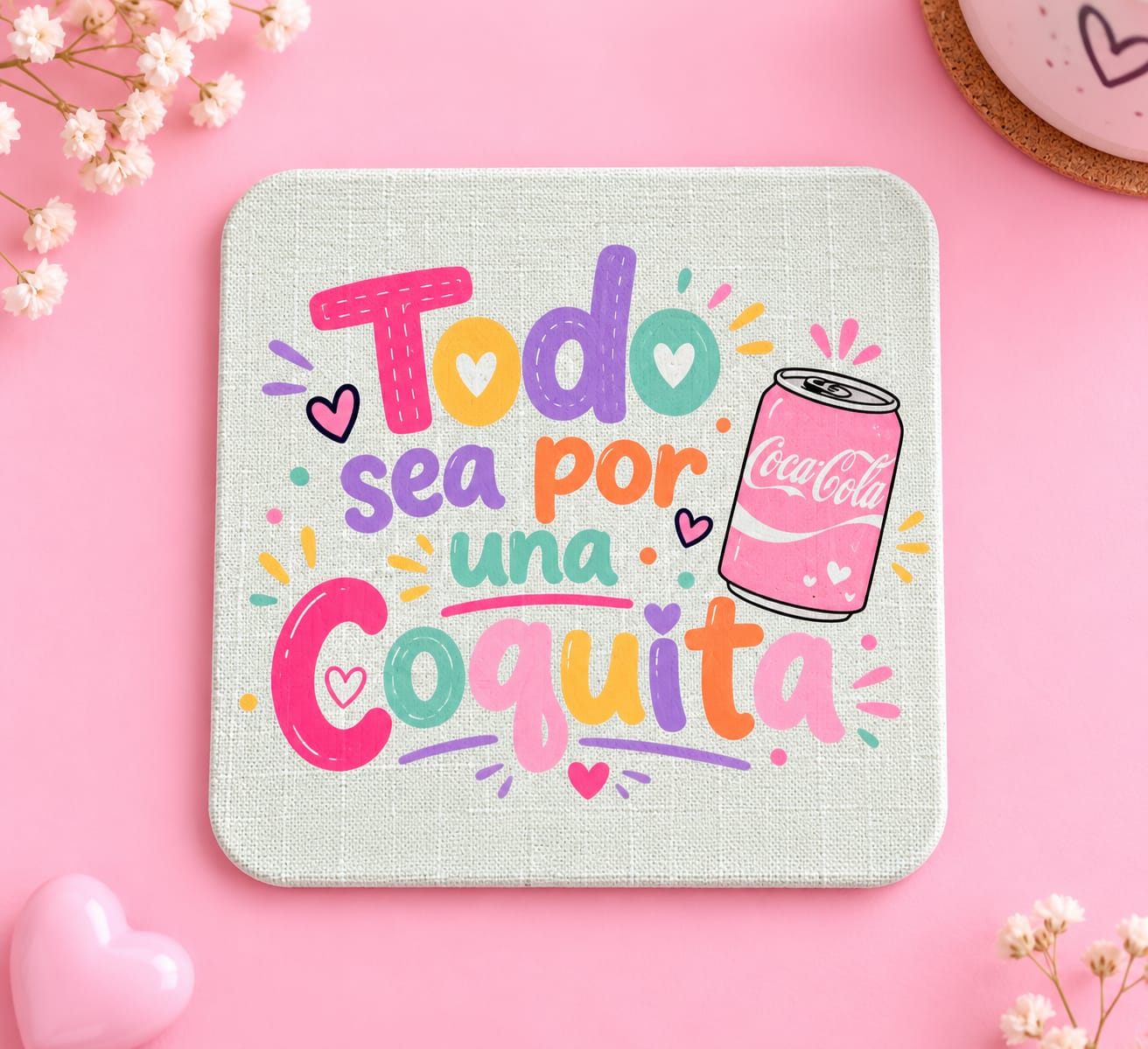 Posavasos sublimado personalizado