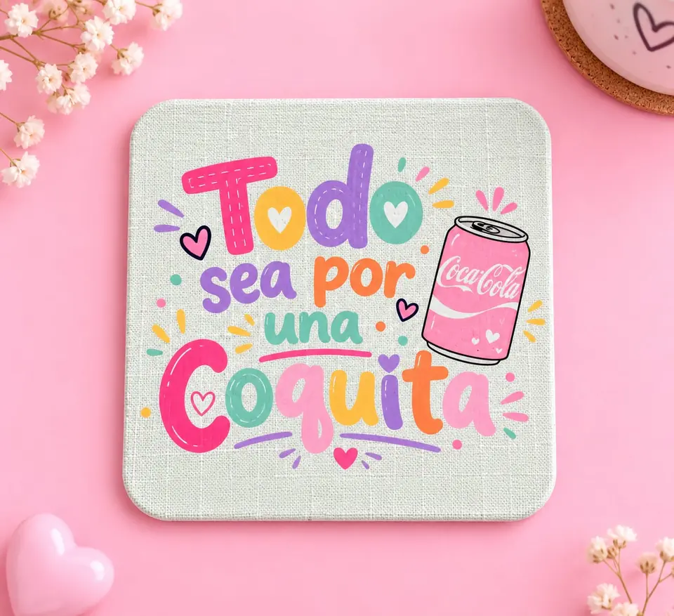 Posavasos sublimado personalizado
