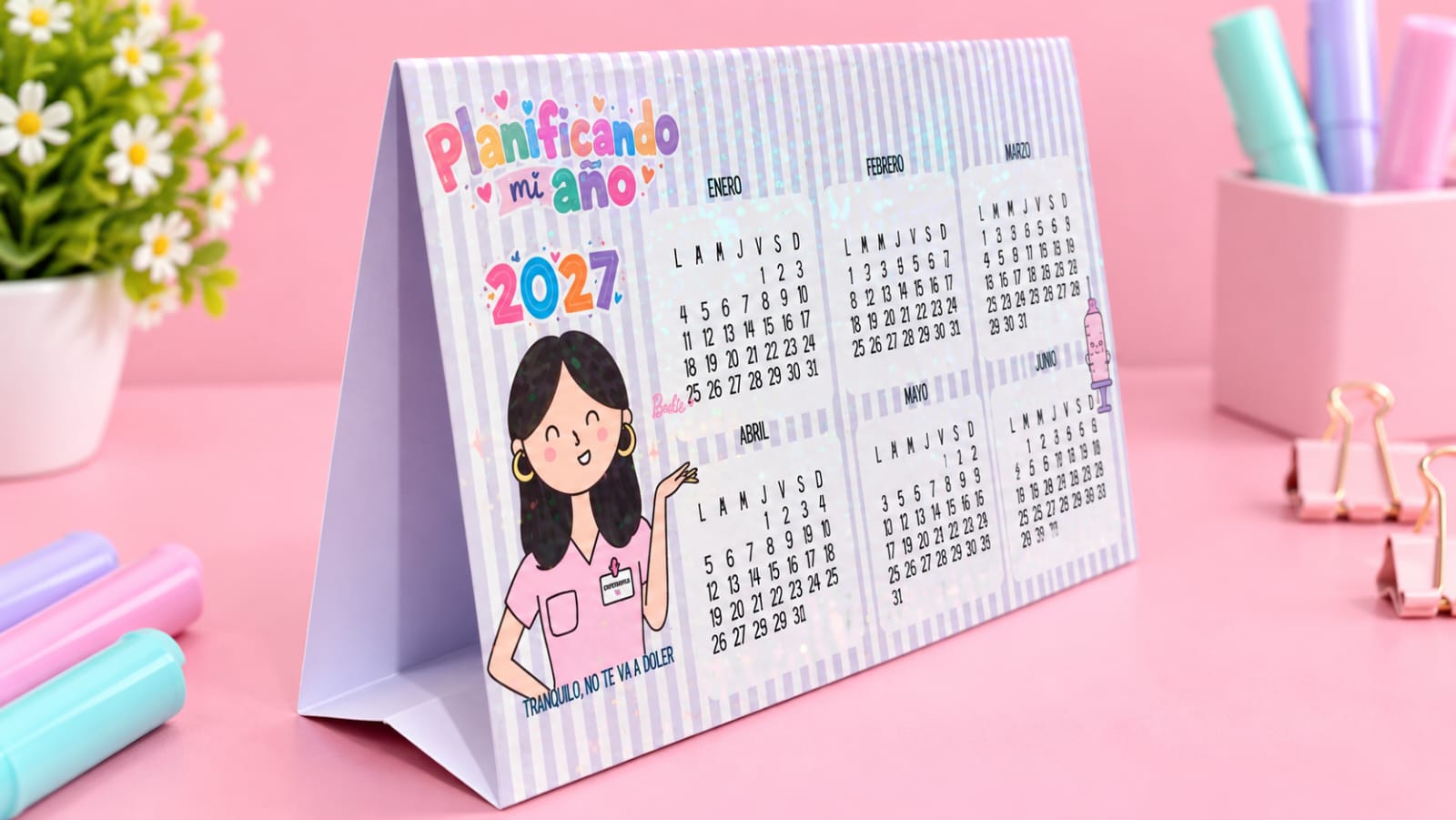 Calendario carpita enfermera