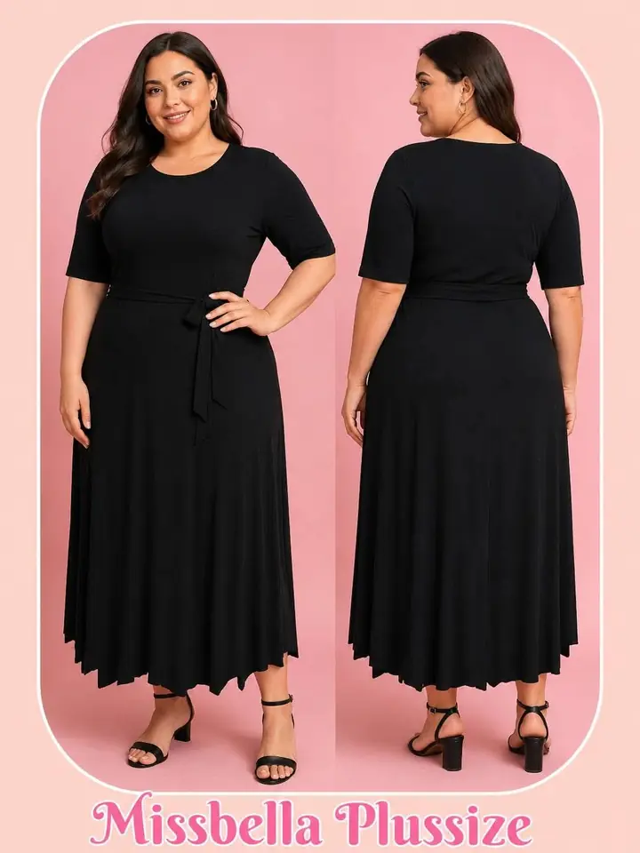 Vestido negro largo