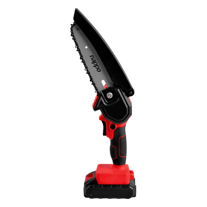 Motosierra de Mano Inalámbrica NAPPO con 2 Cadenas de 6” + 2 Baterías Recargables + Cargador + Maletín Rígido