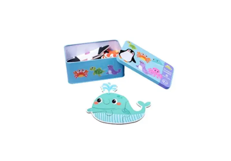 Puzzles de madera. Animales del mar
