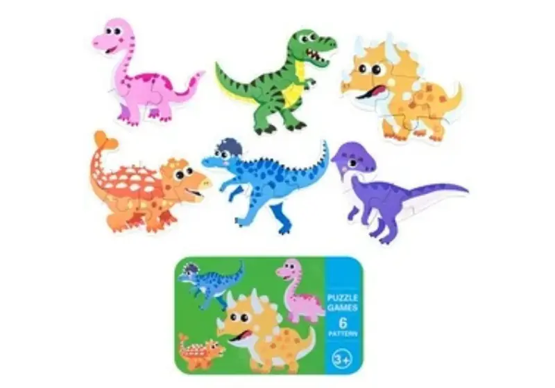 Puzzles de madera. Dinosaurios