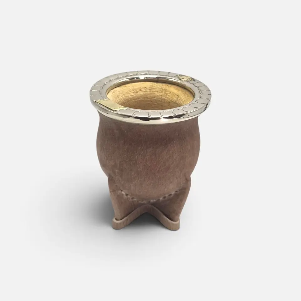 Mate Camionero en Cuero Crudo