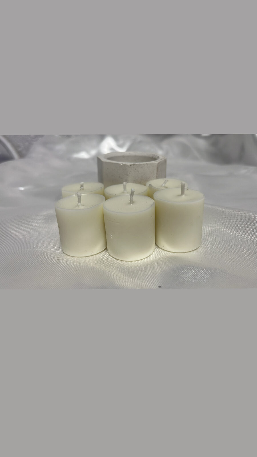 Set x 6 velitas + porta velas