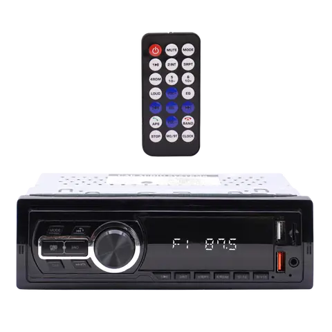RADIO PARA AUTO BLUETOOH CONTROL REMOTO 12V 12A 60W 2X USB