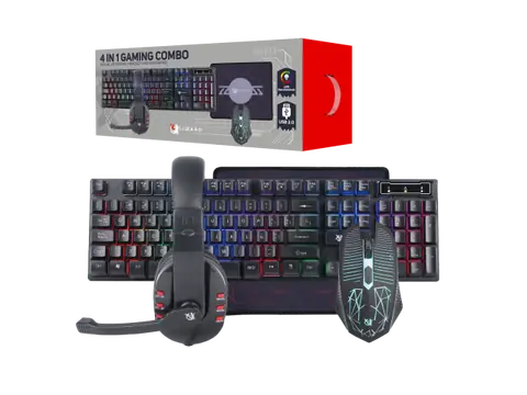 Combo Gamer XZZ-CO-02 Teclado/Mouse/Auricular/Mousepad RGB USB X-Lizzard