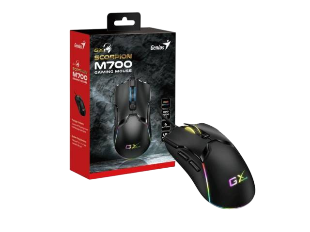 Mouse Gamer Scorpion M700 USB Negro Genius