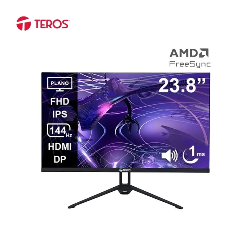 MONITOR PLANO TEROS 23.8" FHD IPS