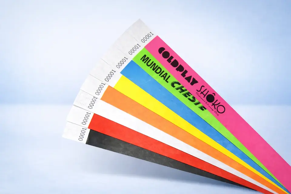 Pulseras de Identificación Tyvek Personalizadas