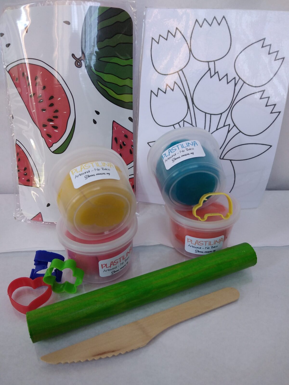 Pack 4 Plastilinas + Accesorios