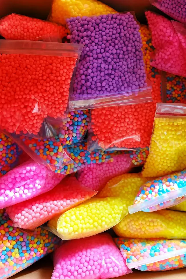 3 Paquetes microesferas color