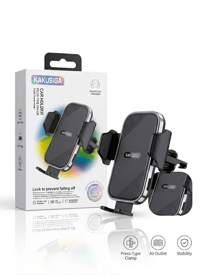 Soporte Celular Auto para Rejilla de Aire Kakusiga (Rotación 360°)
