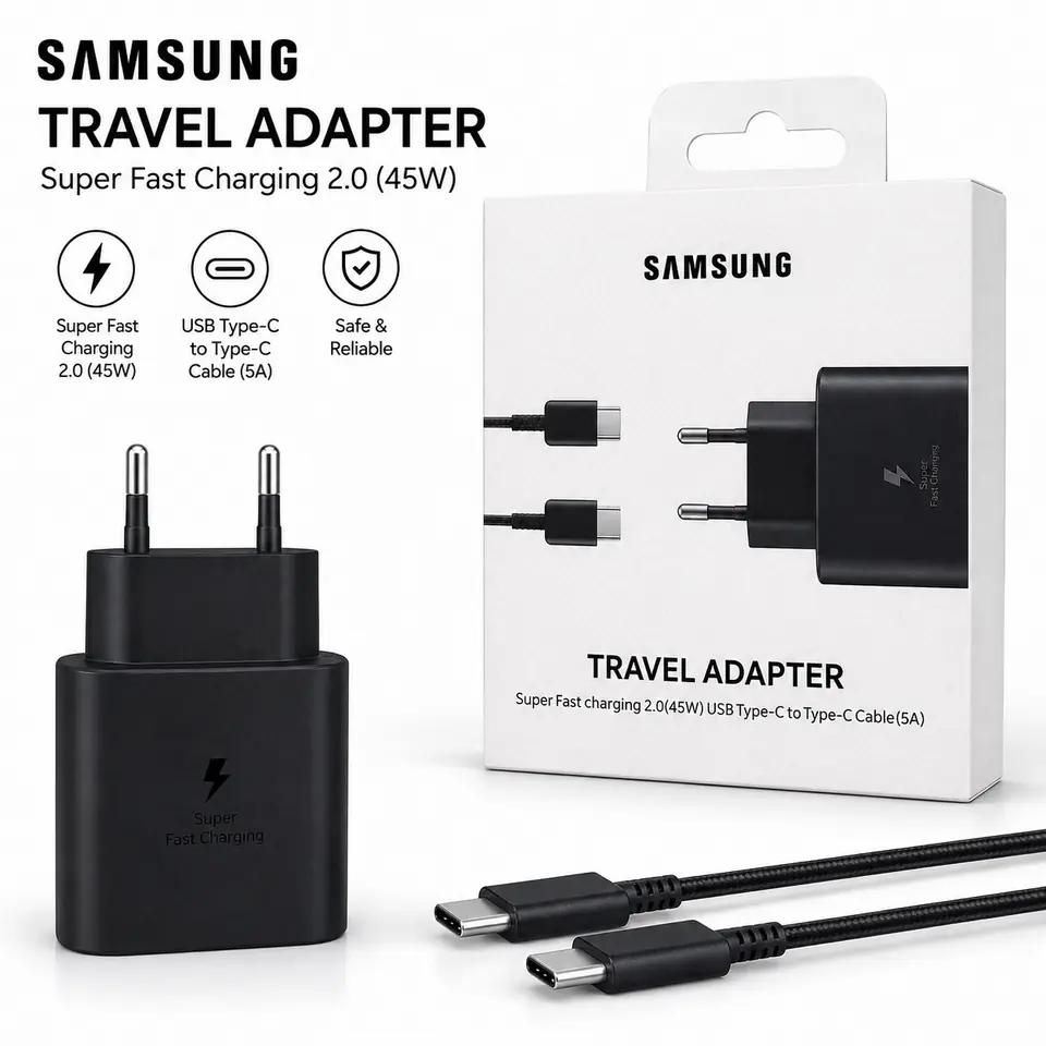 ⚡ Cargador Completo Samsung 45W (Super Fast Charging 2.0)
