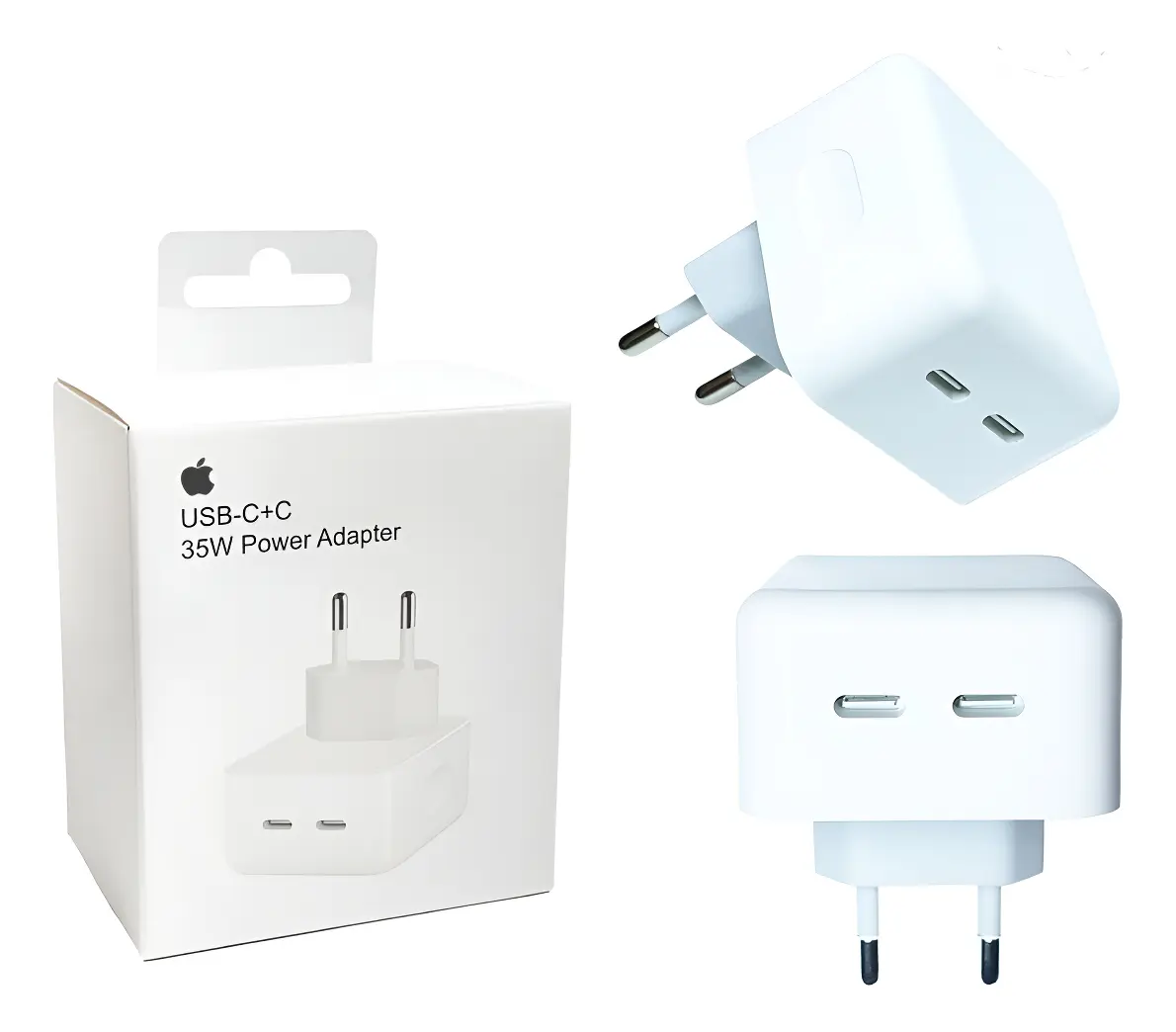 Cargador Carga Rápida Doble Usb-c Apple 35w