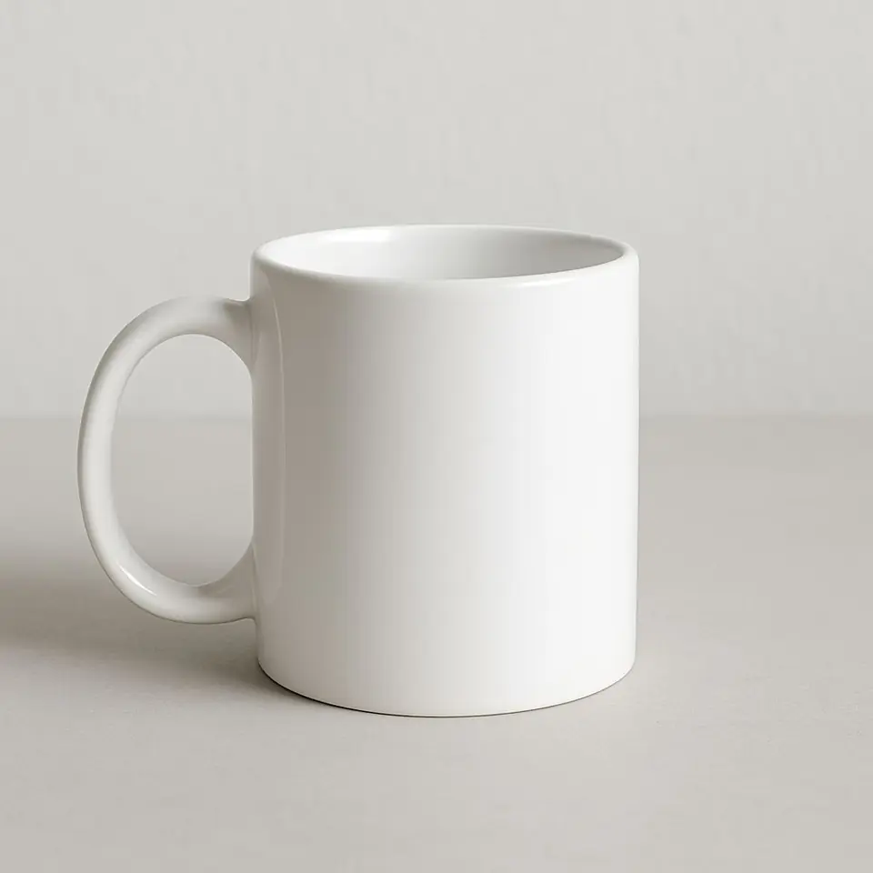 Taza Ceramica Blanca Común