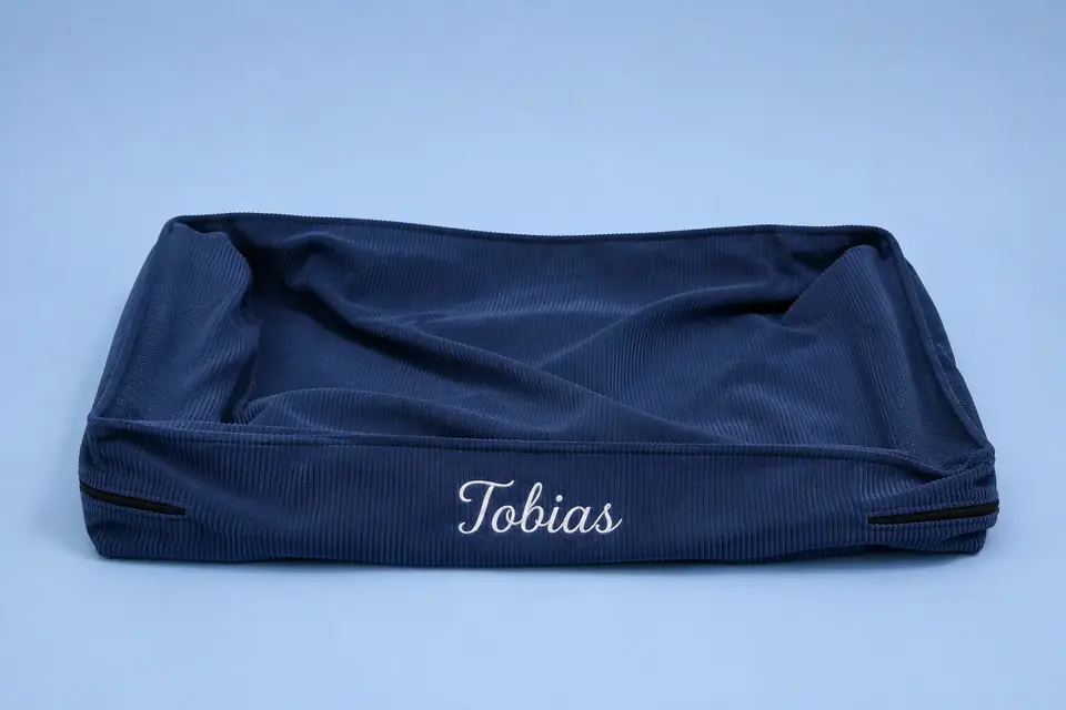 Funda de Pana Personalizada para Cama de Mascotas | 80 × 60 cm