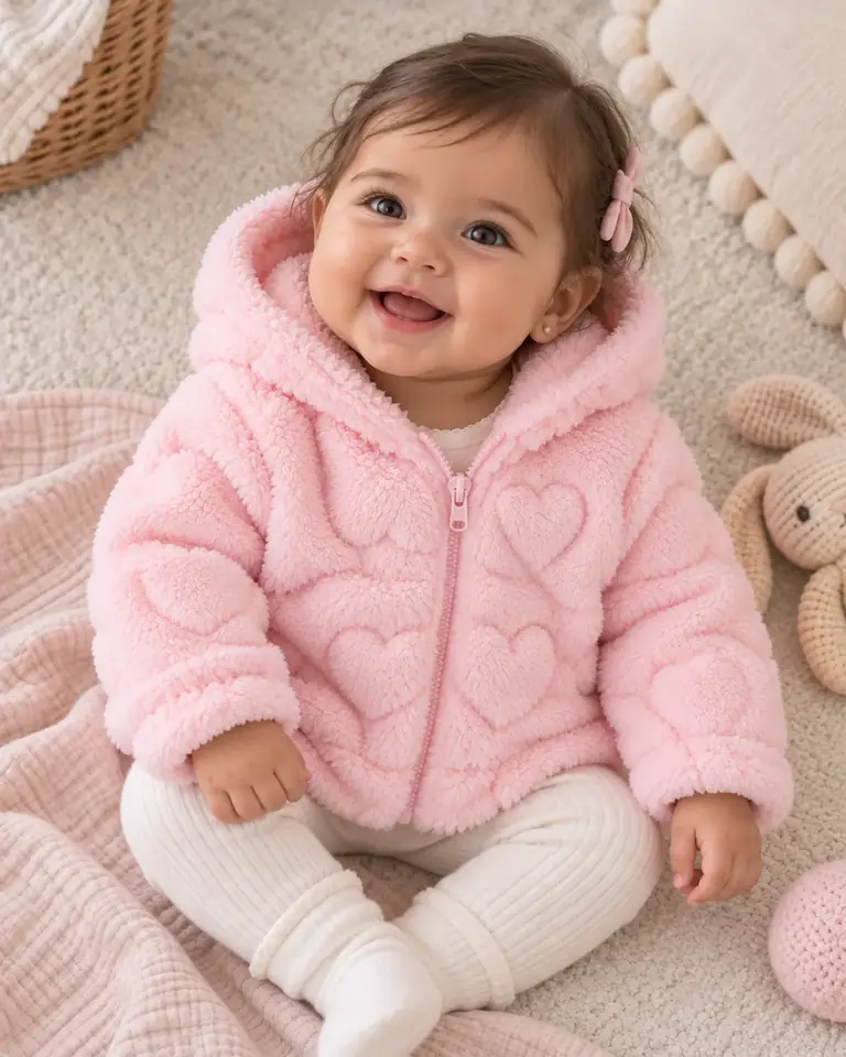 Campera Emma Peluche - Talles 3/6M y 6/9M