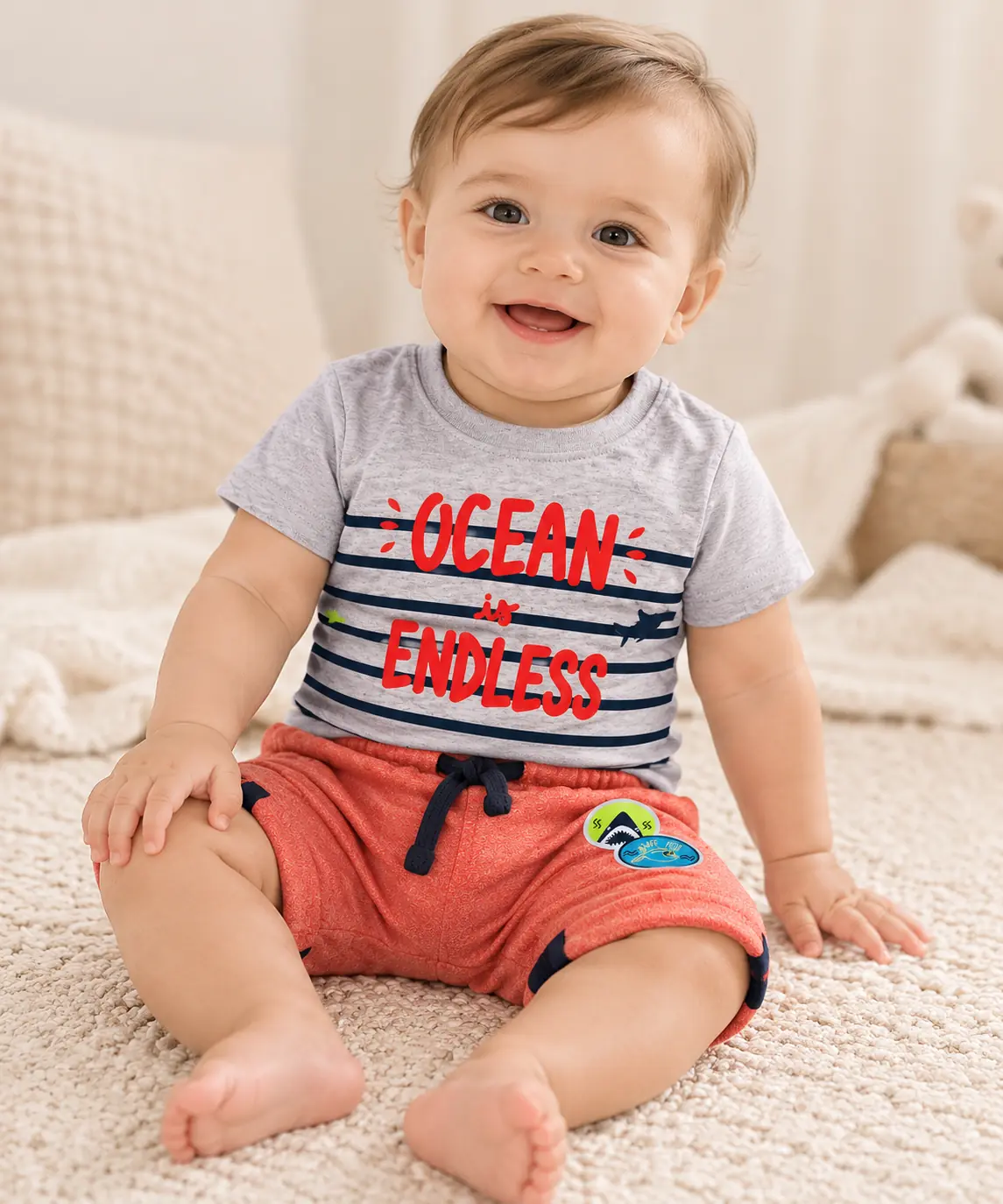 Conjunto algodón Verano - Ocean - Talle: 6M