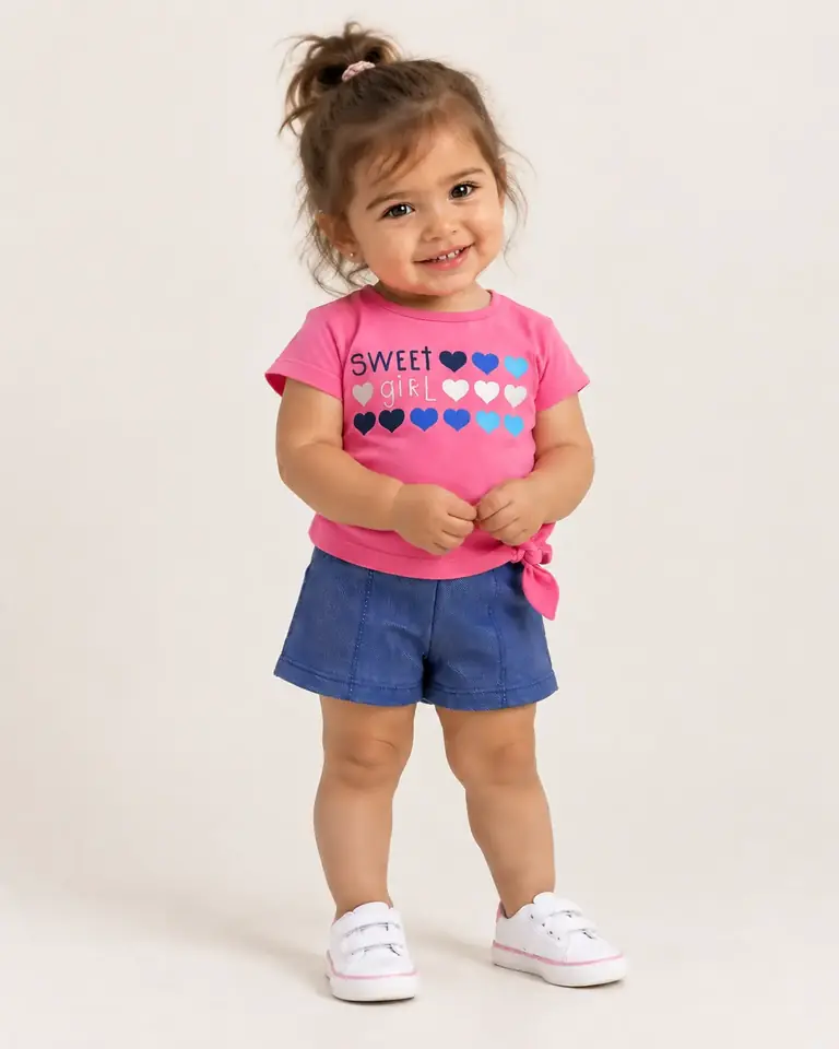 Conjunto Algodón Sweet Girl - Talle 2A.