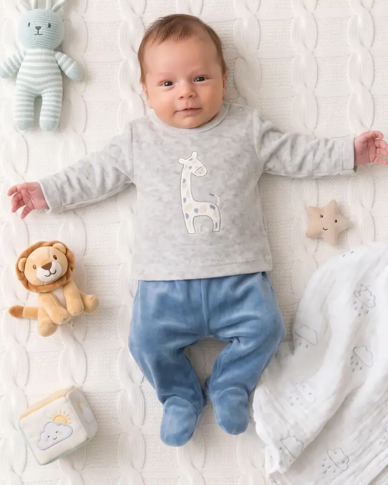 Conjunto Baby Pet - Plush - Talles 0 y 1.