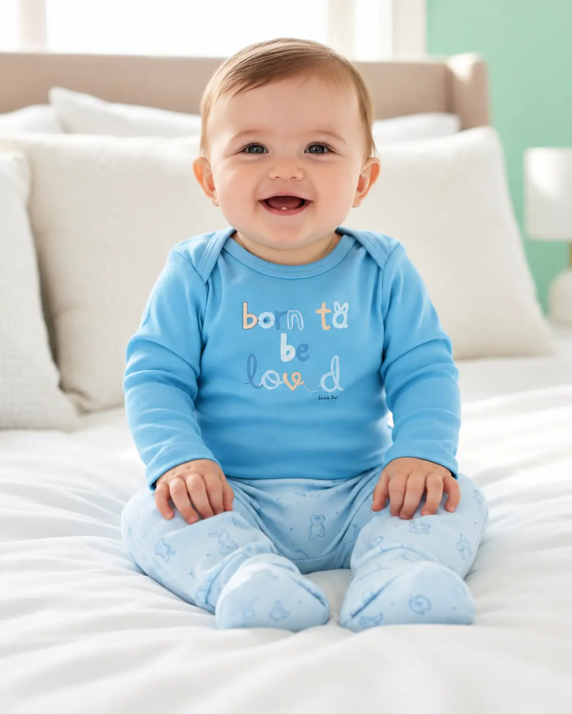 Conjunto Bunny – 100% algodón - Talle M (6/9 meses).