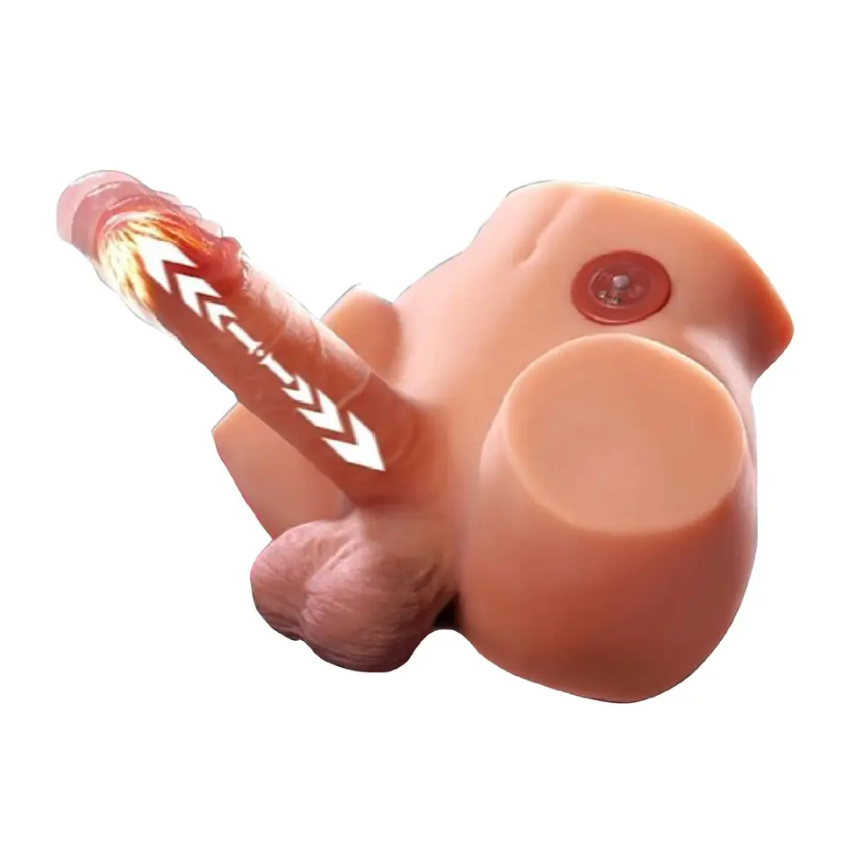 Muñeco Sexual Masculino Vibrador + Empuje Usb