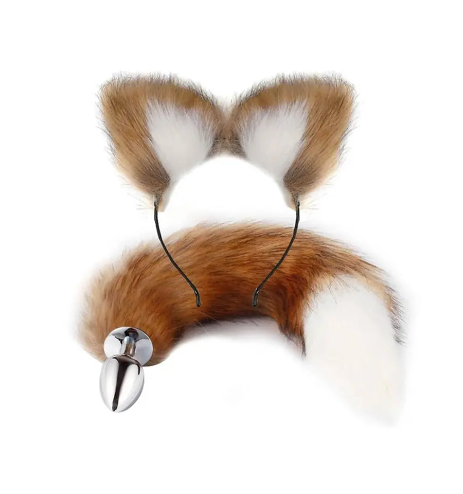Plug Cola de Zorro mas Orejas Therian