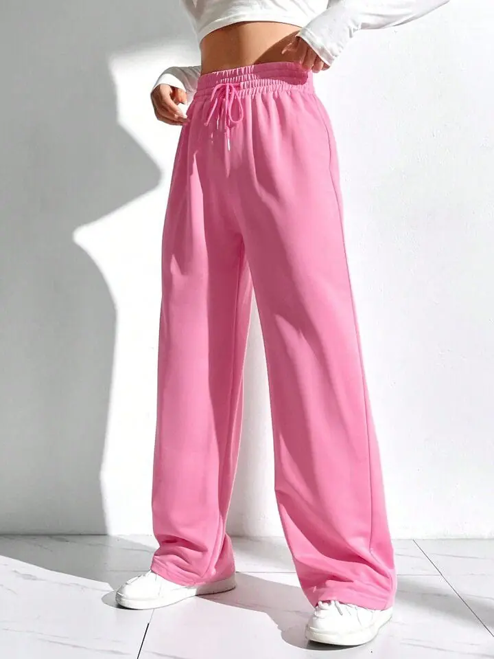 Pantalón rosa sin felpa