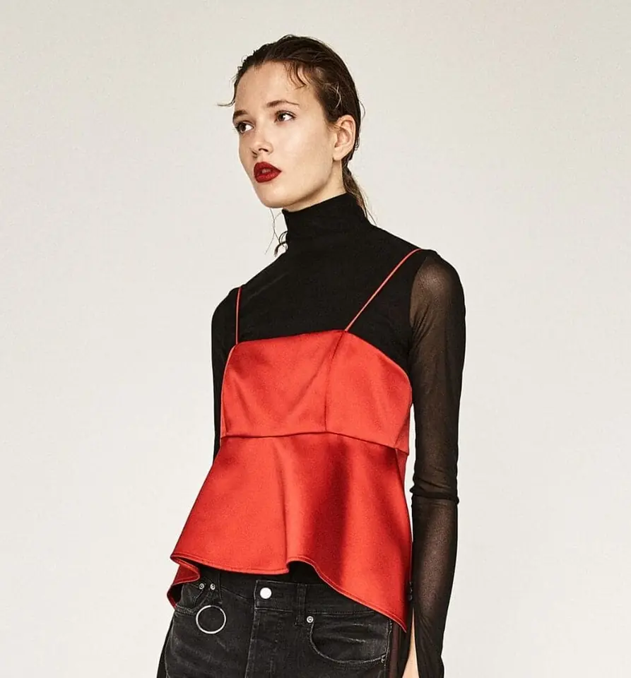 Musculosa roja Zara