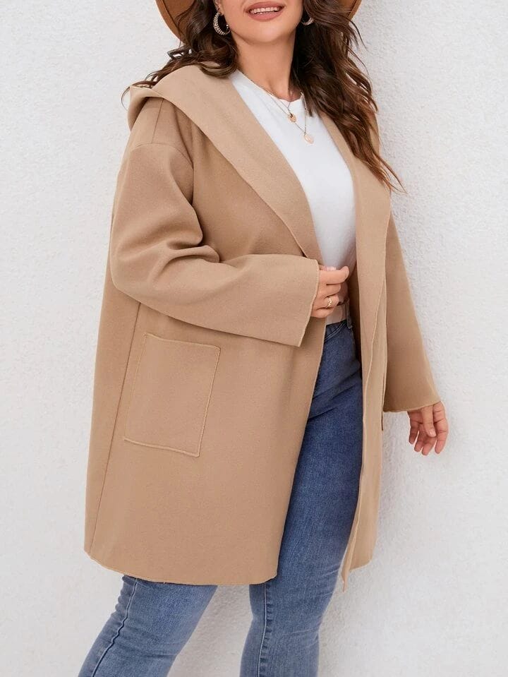 Saco con capucha sin botones