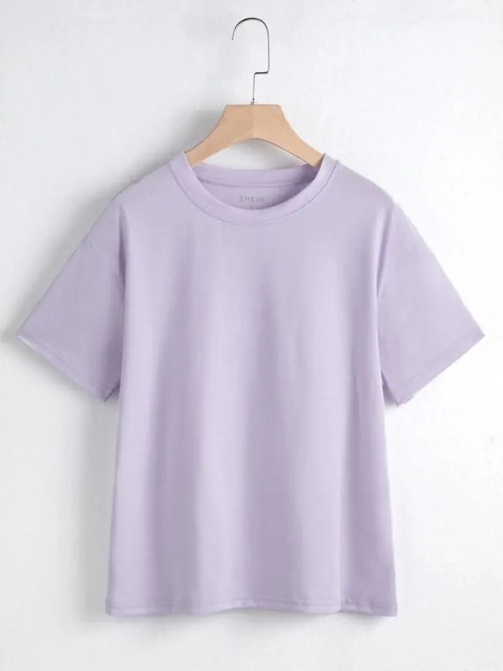 Remera lila lisa