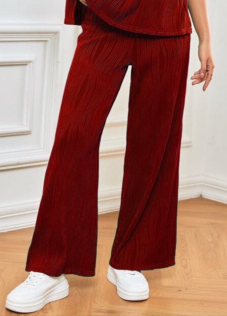 Palazo rojo con diseño