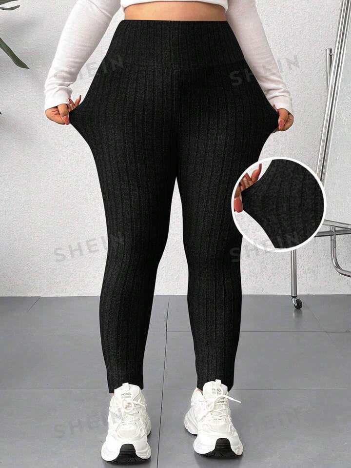 Calza negra canalé