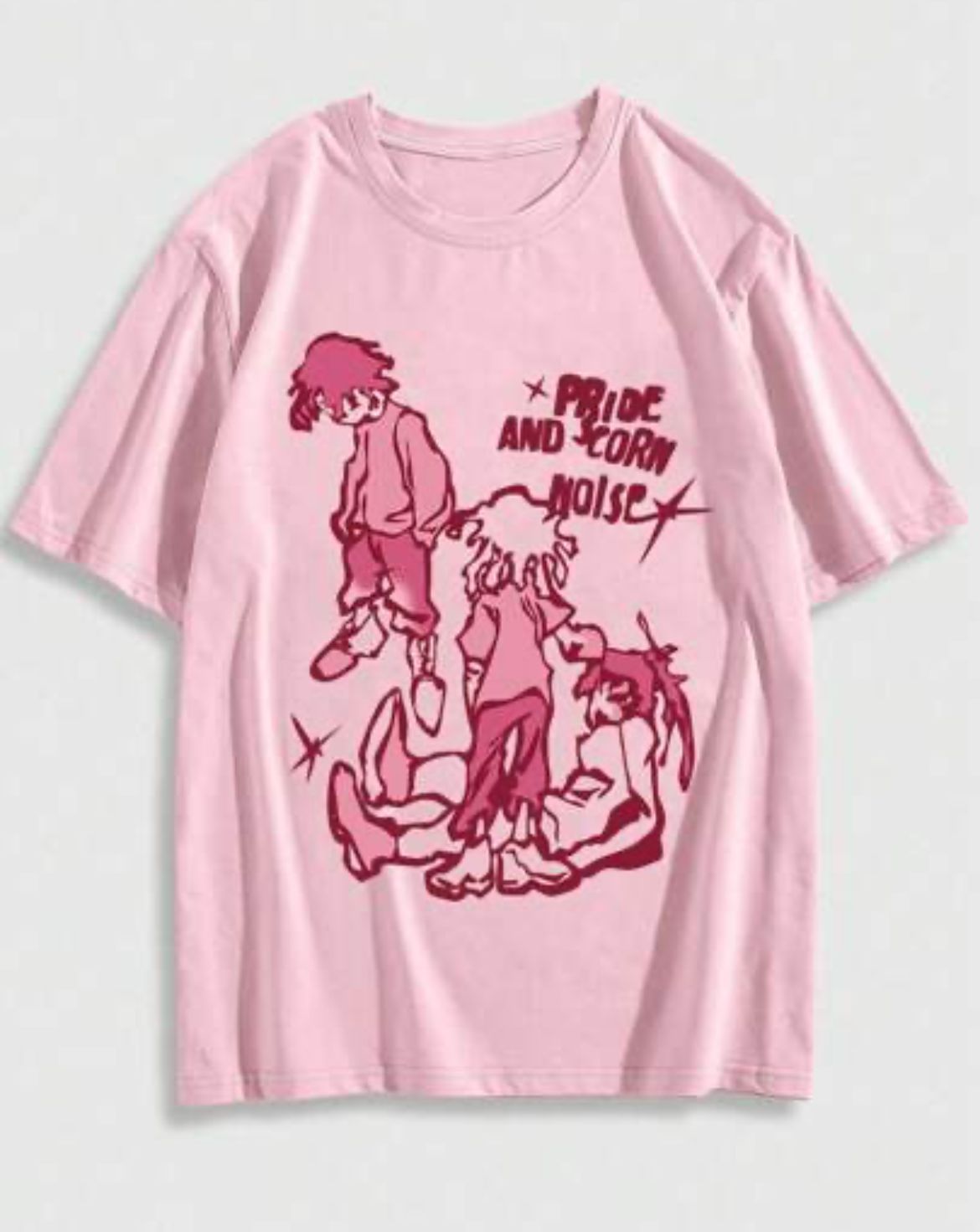 Remera rosa chicos pride and corn noise