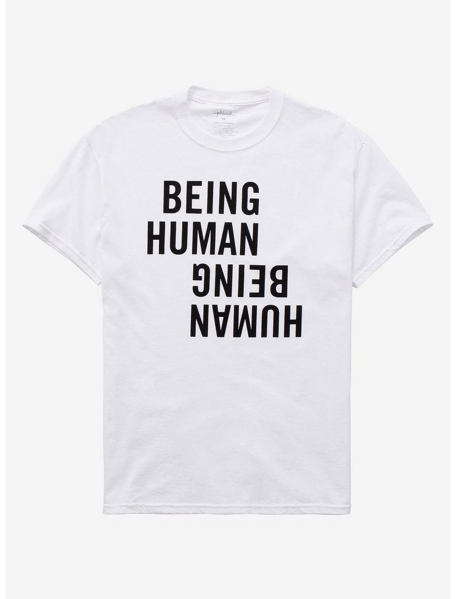 Remera blanca being human Hombre