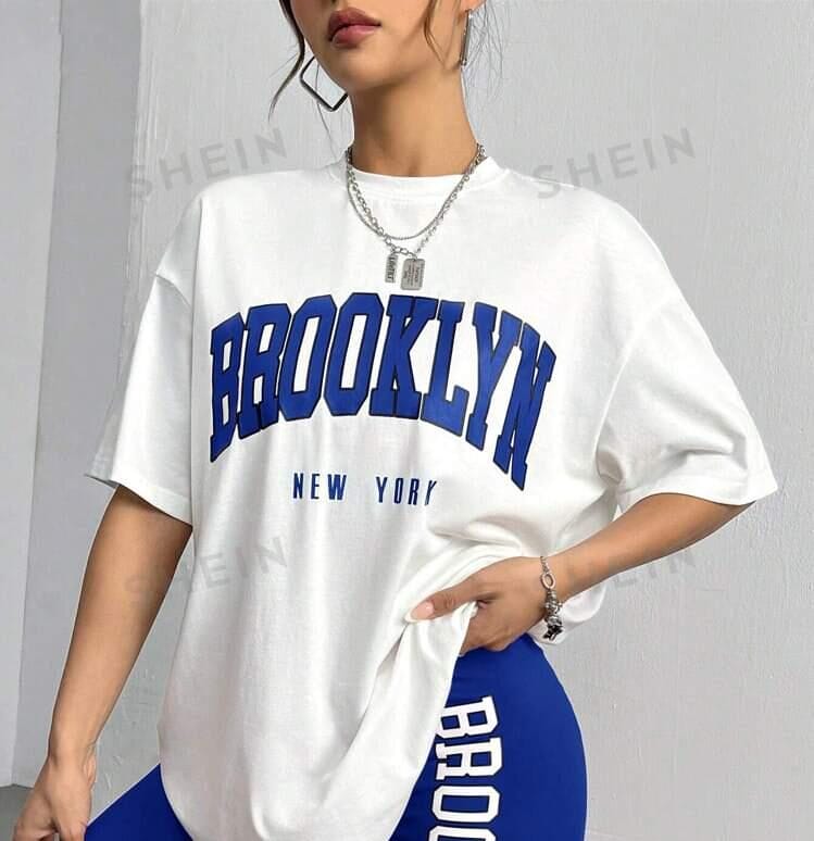 Remeron blanco brooklyn en azul