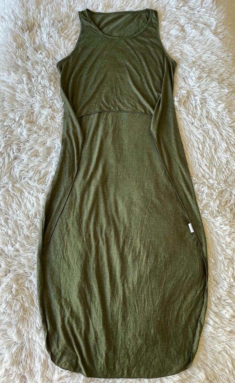 Musculosa larga atras verde