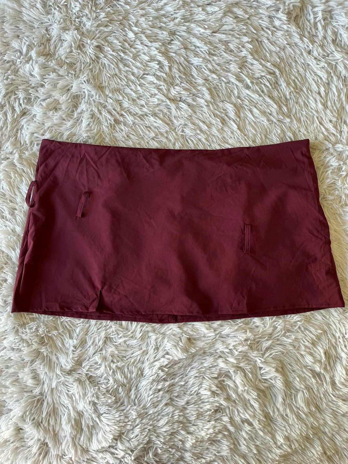 Mini falda short bordo