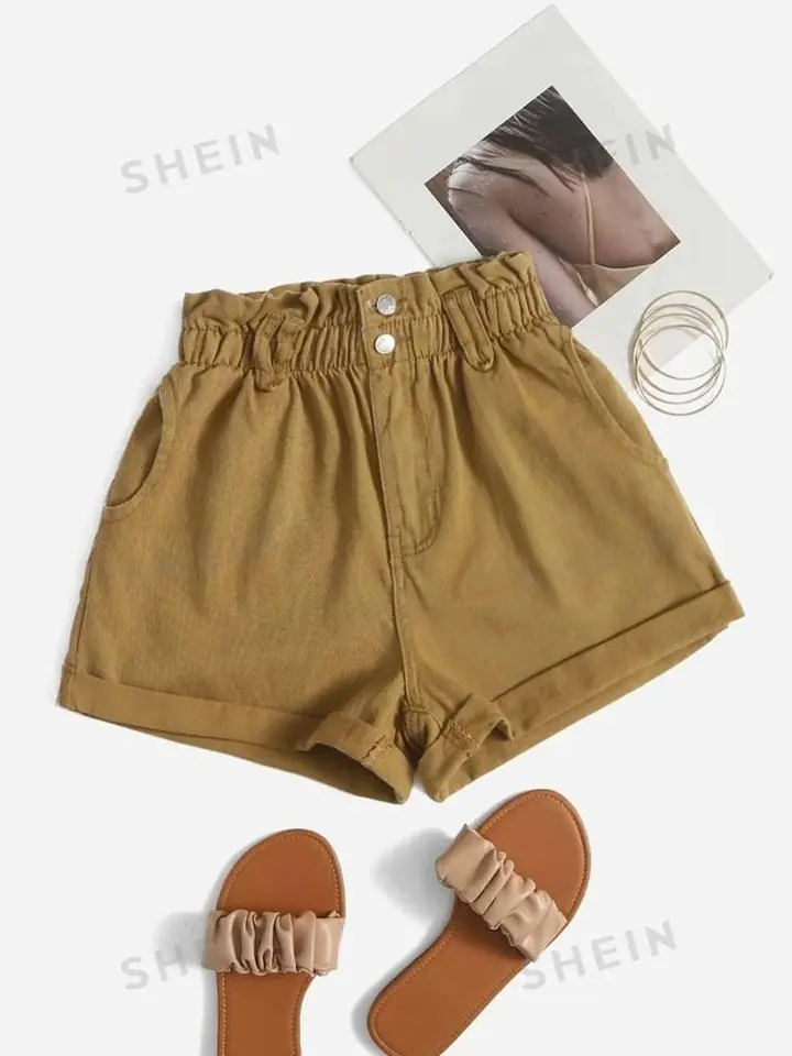 Short marrón con elastico
