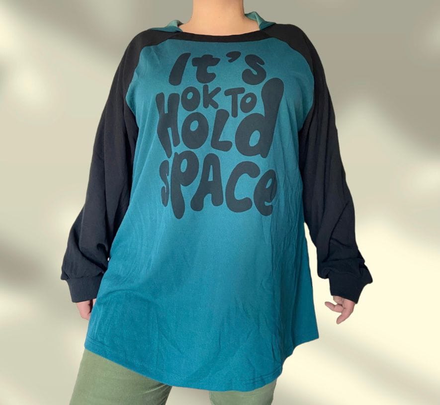 Canguro fino verde mangas negras
