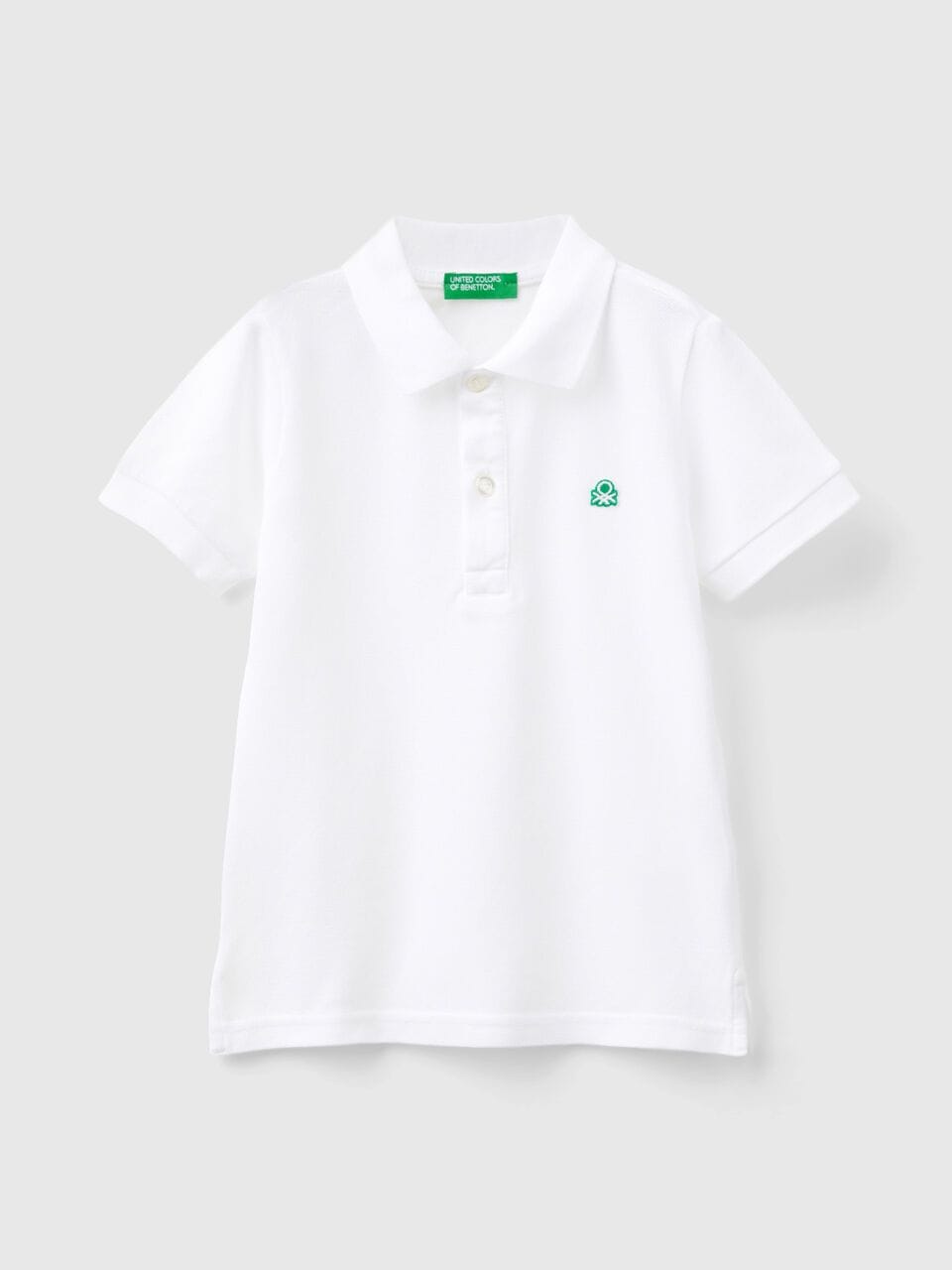 Remera polo benetton blanca