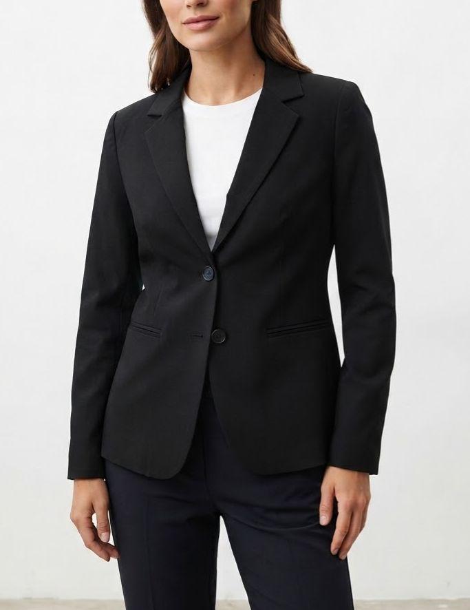 Blazer negro dos botones