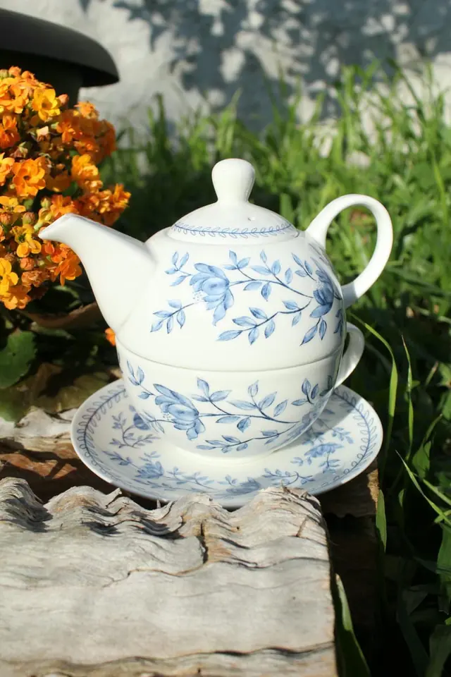 JUEGO DE TE TEA FOR ONE CELESTE