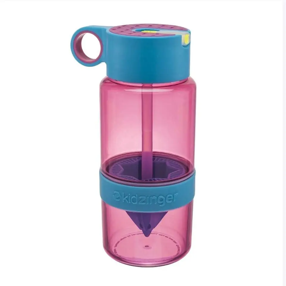 BOTELLA CON EXPRIMIDOR ROSA