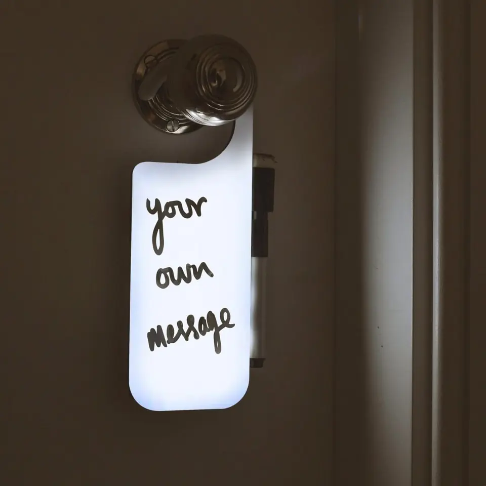 COLGADOR LED PARA MENSAJES