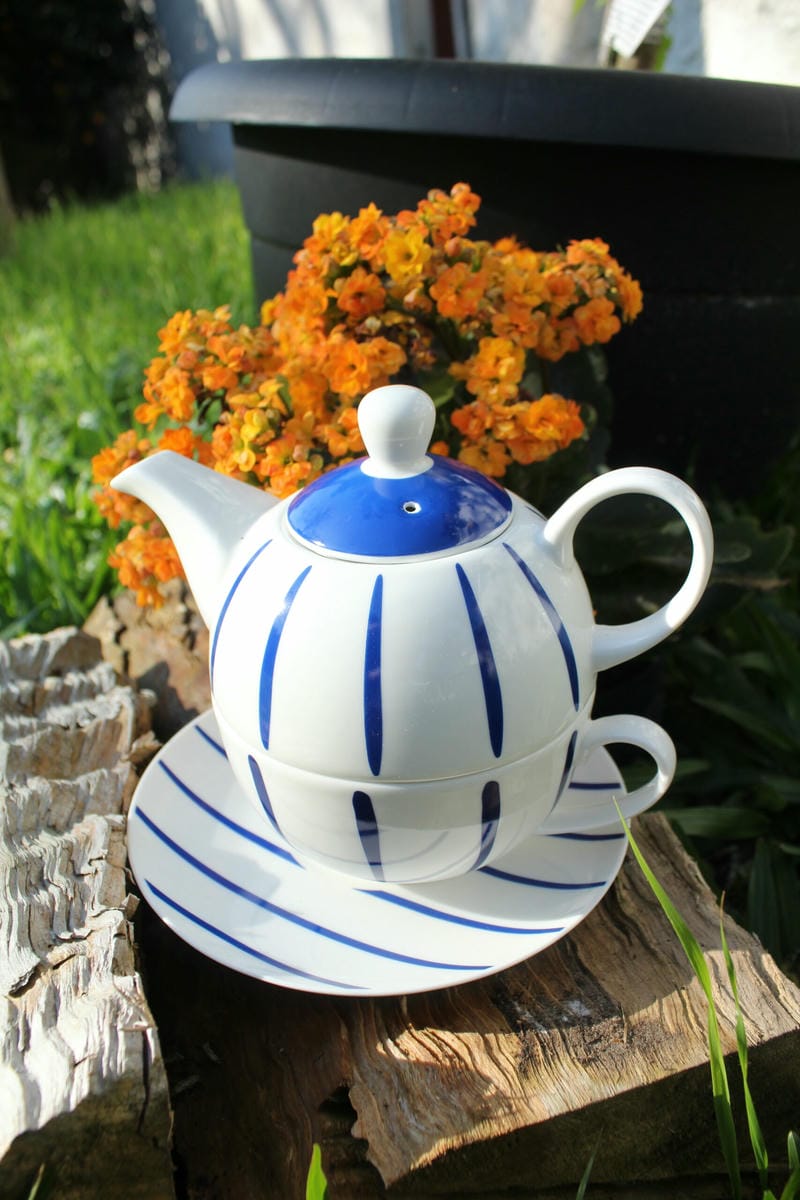 JUEGO DE TE TEA FOR ONE AZUL