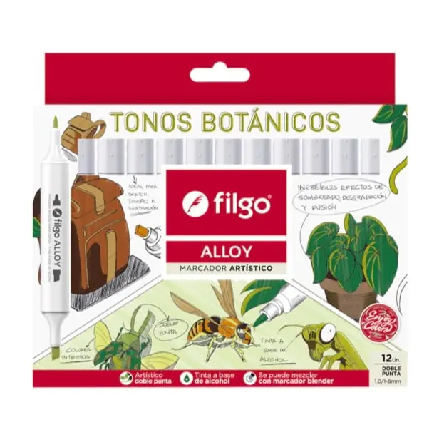 MARCADORES DOBLE PUNTA FILGO ALLOY